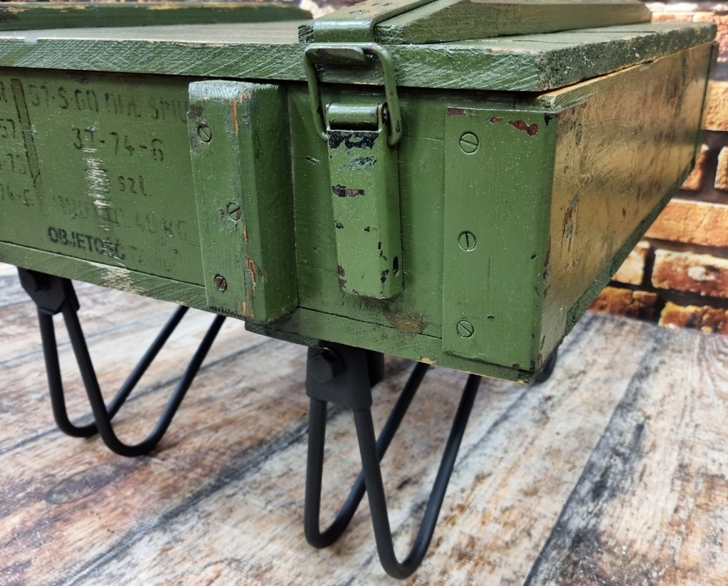 Stolik loft MILITARY, stolik kawowy Kołobrzeg Kup teraz na Allegro