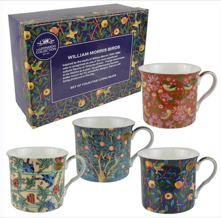 William Morris Birds kubki porcelanowe set 4 szt | Lublin | Kup teraz ...