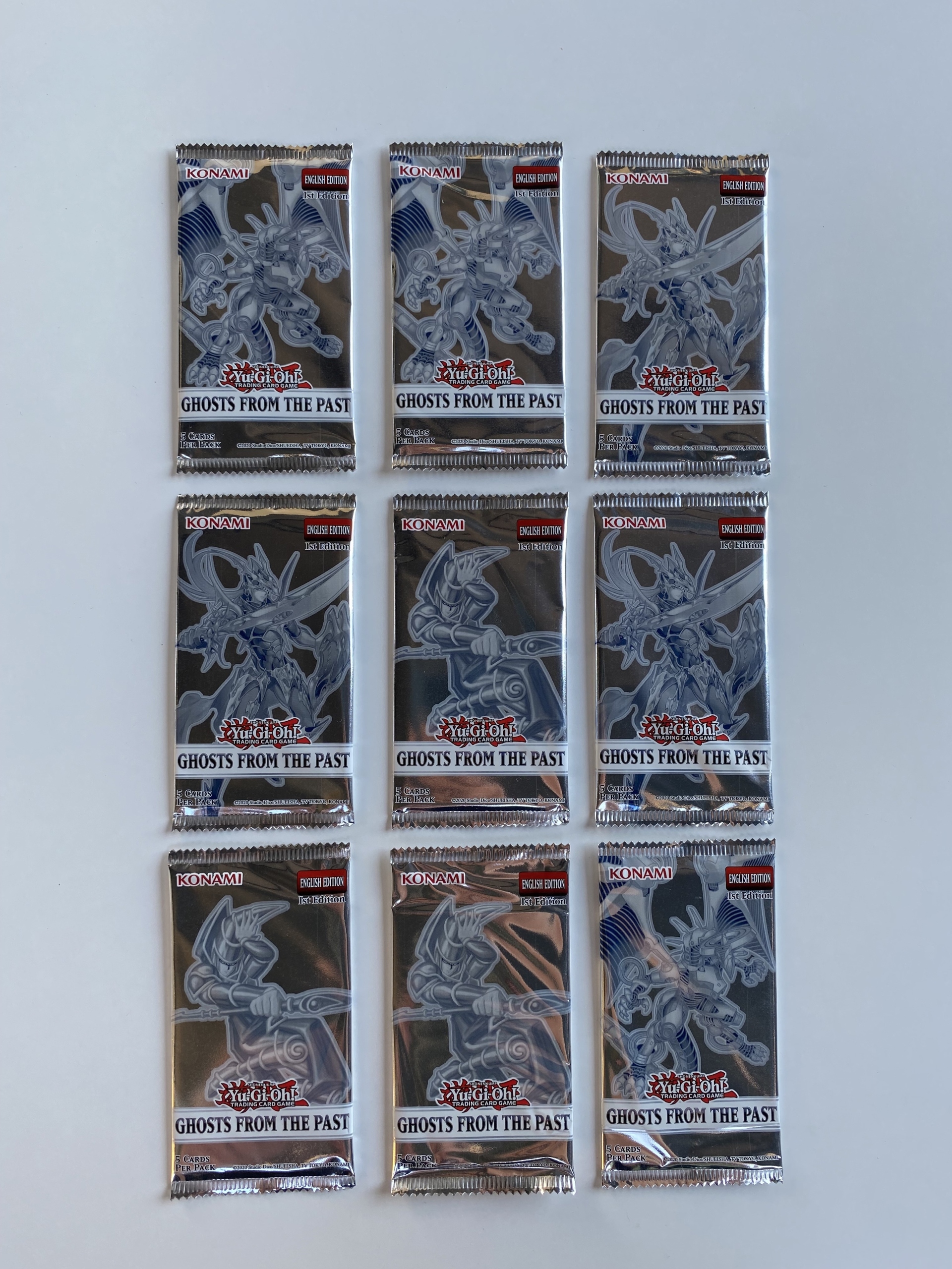 9 x YUGIOH! GHOST FROM THE PAST BOOSTER ANG NOWE Ślęza Licytacja na