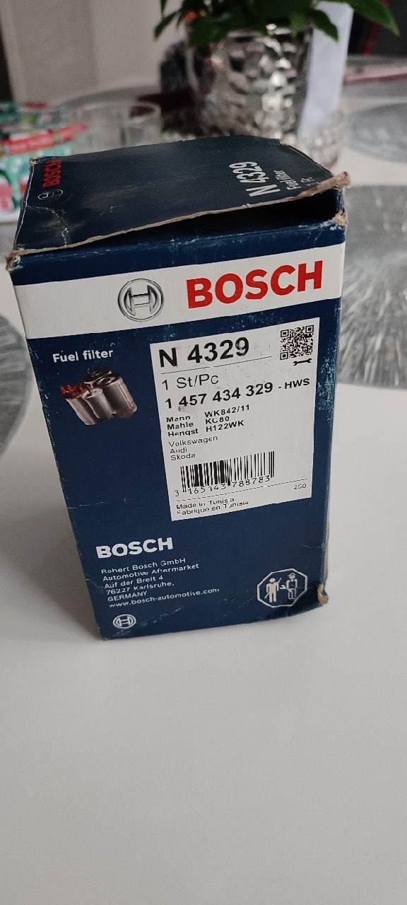 ФІЛЬТР ПАЛИВА BOSCH N4329 AUDI VW 1 457 434 329 