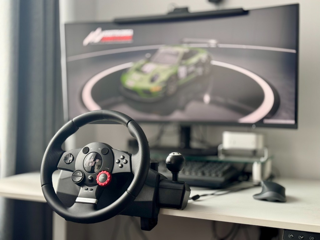 Kierownica Logitech GT Driving Force feedback FFB stan PC PS | Warszawa ...
