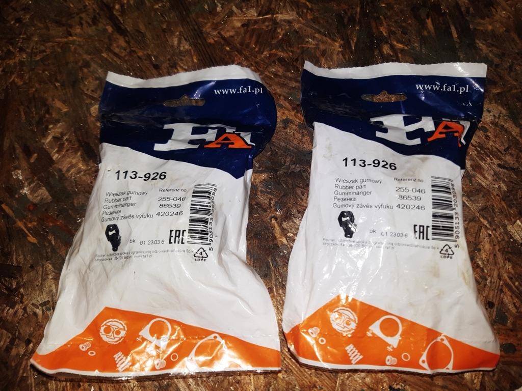 2X КРІПЛЕННЯ ВИПУСКУ VW POLO CLASSIC, CORRADO, SEAT CORDOBA, IBIZA II 255-046 