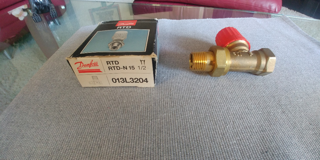 Danfoss Zawor termostatyczny RTD-N 15 prosty mosie | Gdansk | Kup teraz ...