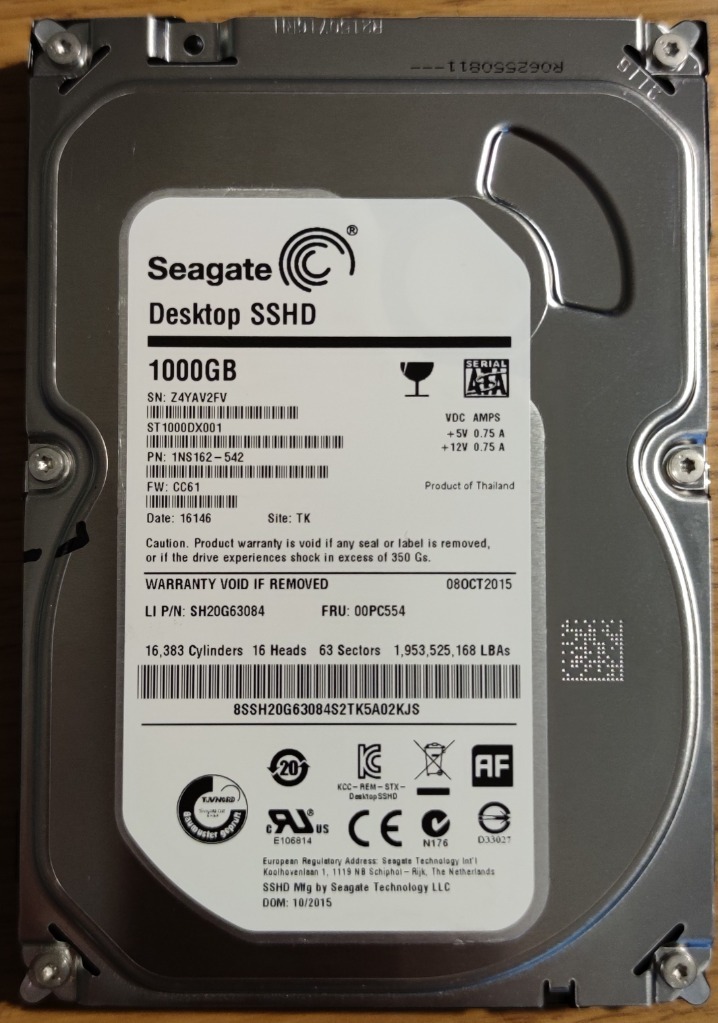 Dysk twardy Seagate ST1000DX001 1TB SSHD 3,5" | Karczemki | Kup teraz ...