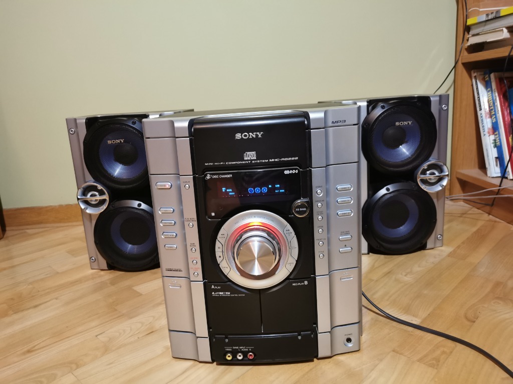 Sony MHCRV22 RG222 GX250 HiFi Music System Overview Sound Test
