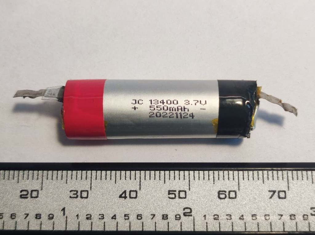 Ogniwo Li-Ion 13400 3.7V 550mAh akumulator bateria | Kraków | Kup teraz ...