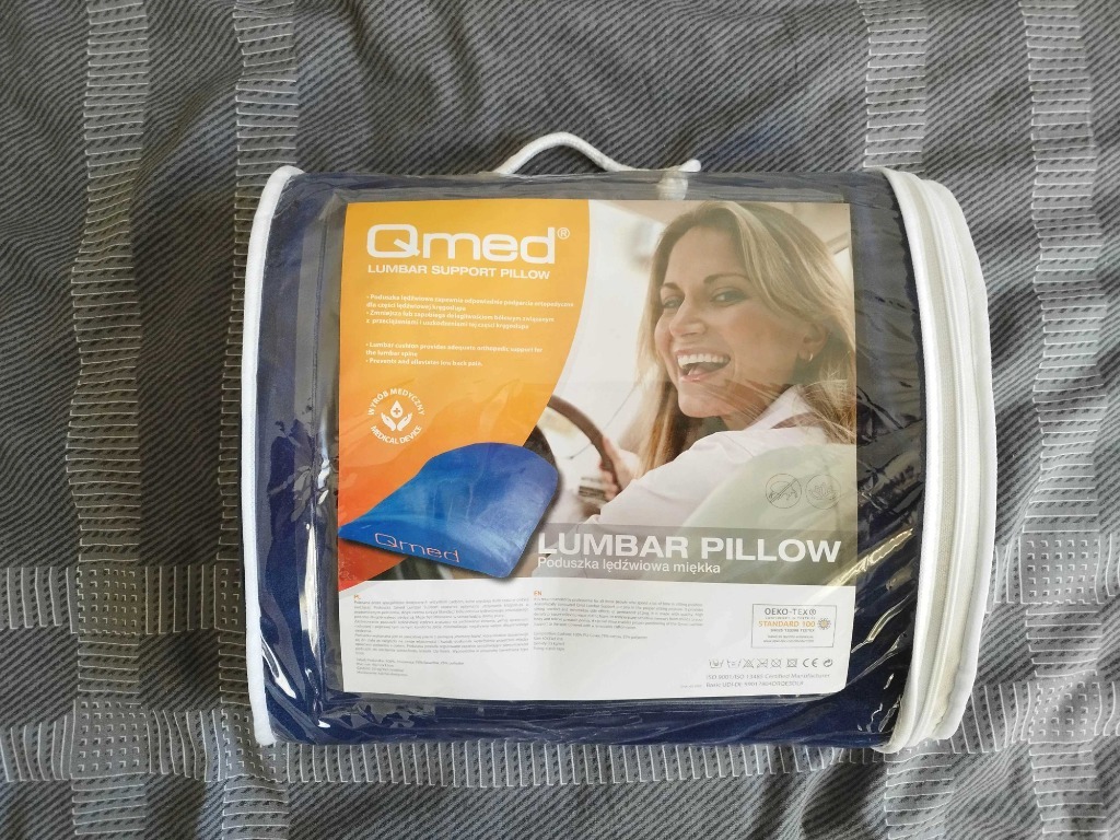 Qmed Poduszka lędźwiowa Lumbar Support Pillow Słupsk Kup teraz na Allegro Lokalnie