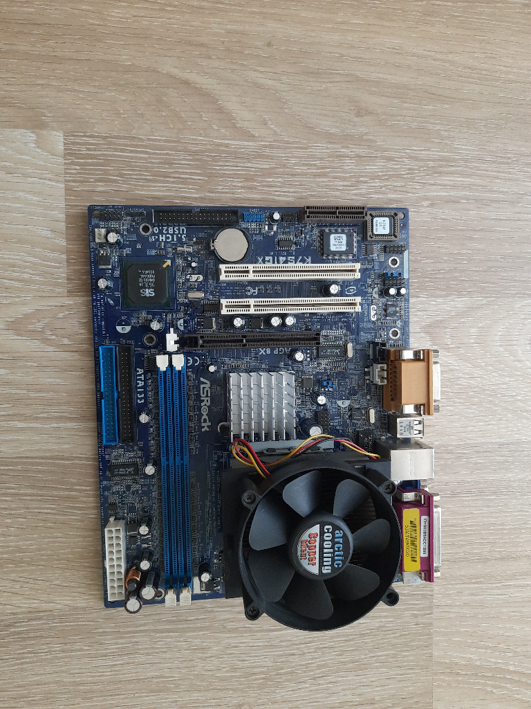 Płyta główna ASRock K7S41GX + AMD Athlon XP 1700+ | Nowa Mała Wieś ...