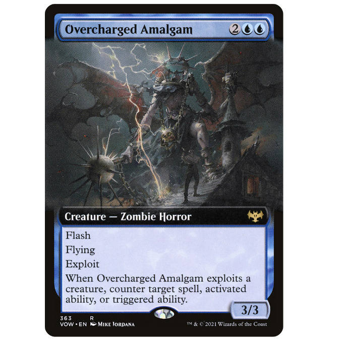 MTG Overcharged Amalgam Extended Art (VOW) NM Warszawa Kup