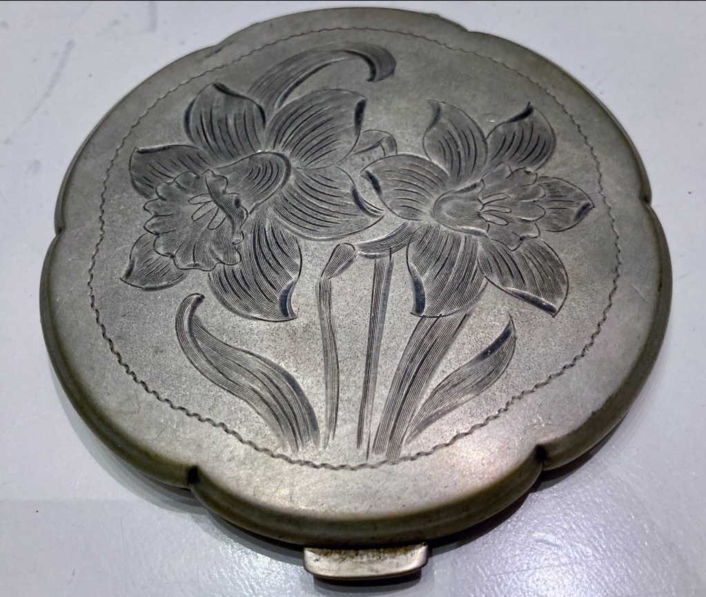 Puderniczka srebrna Łódź Kup teraz na Allegro Lokalnie