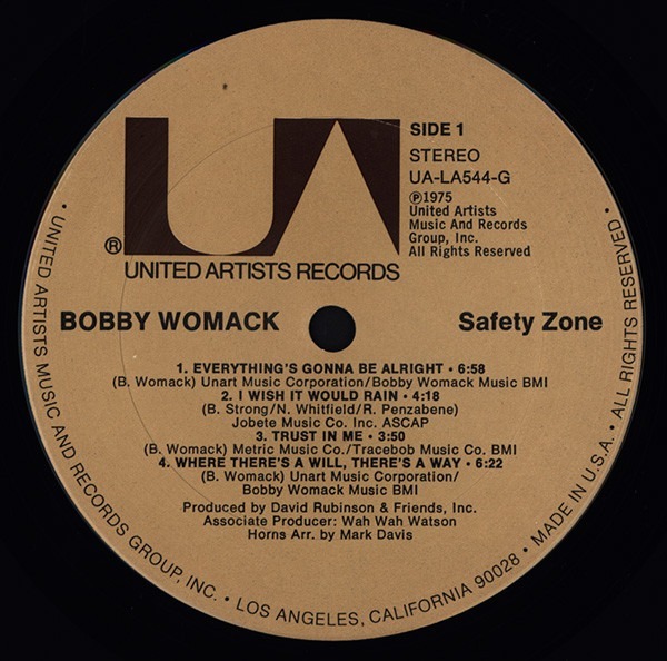 Bobby Womack Safety Zone USA 1 PRESS Świdnica Kup teraz na