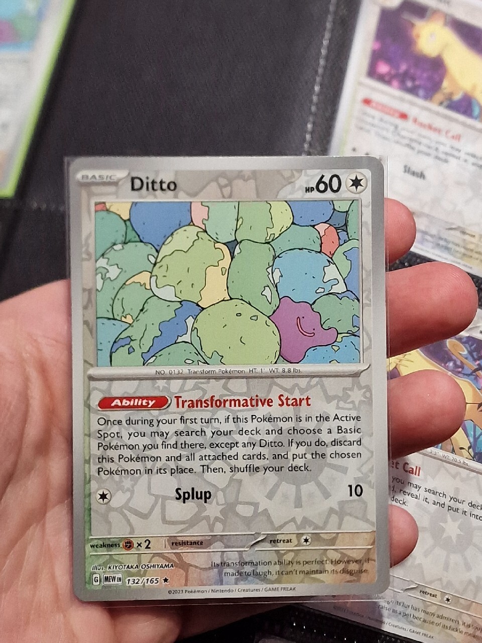 Ditto (132 MEW) karta holo reverse pokemon 151 MEW Gdańsk Kup teraz