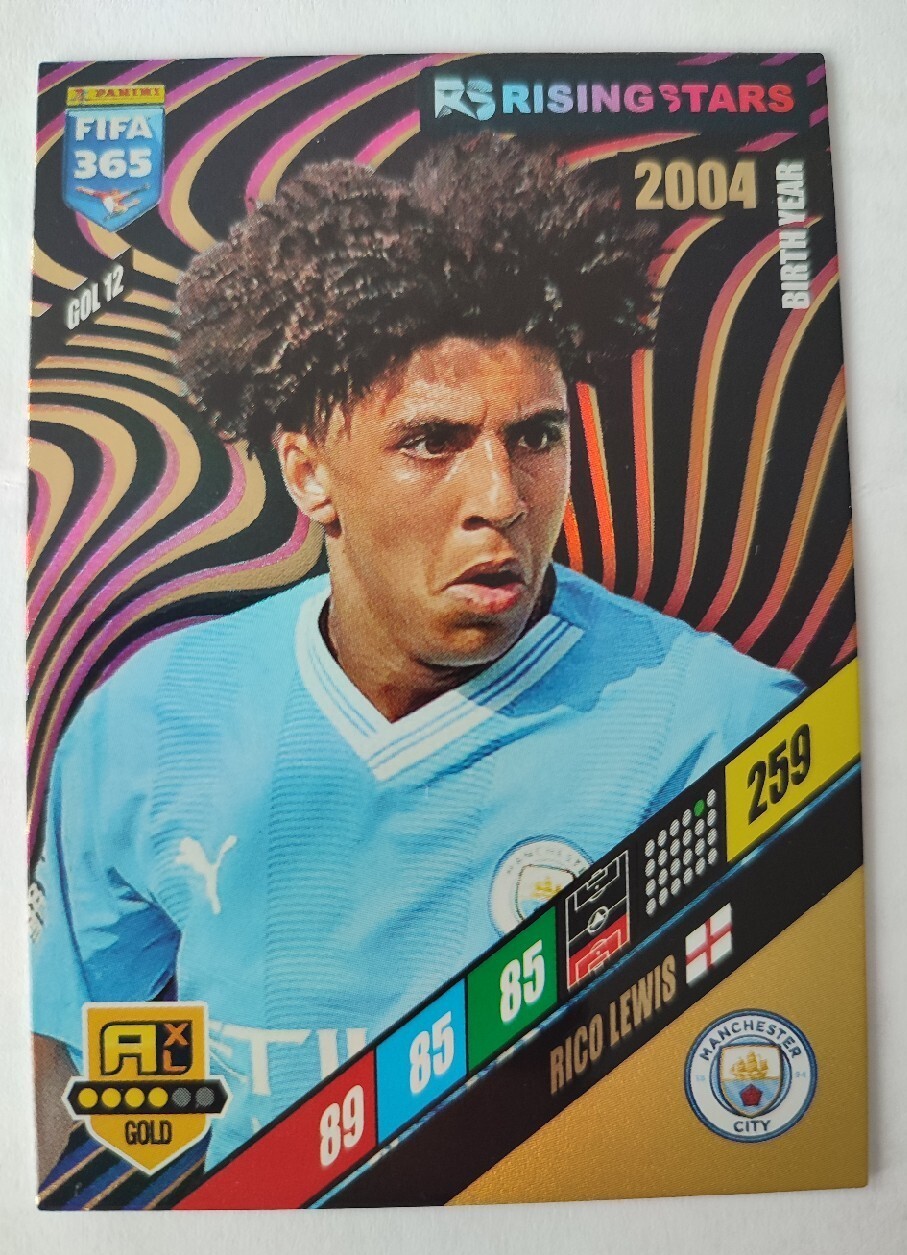 FIFA 365 Panini 2024 Gold GOL12 Lewis rising stars Przybysławice