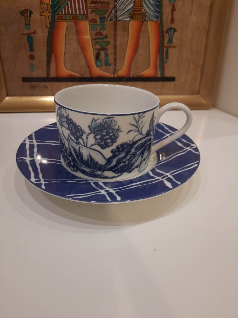 origins fine porcelain filiżanka ze spodkiem retro Gdańsk Kup teraz