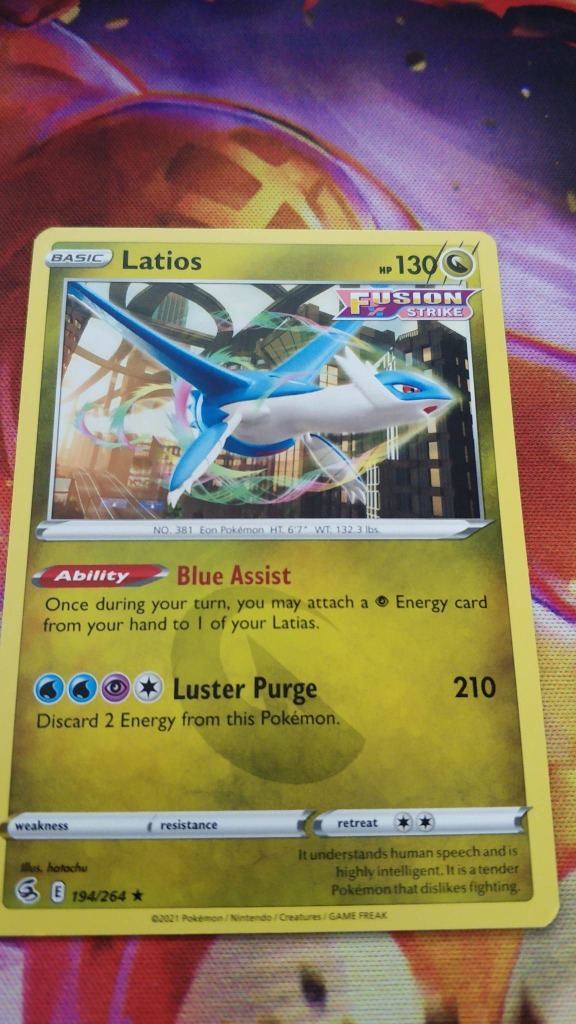 Latios (FST 194) Fusion Strike Pokemon TCG Kraków Kup teraz na
