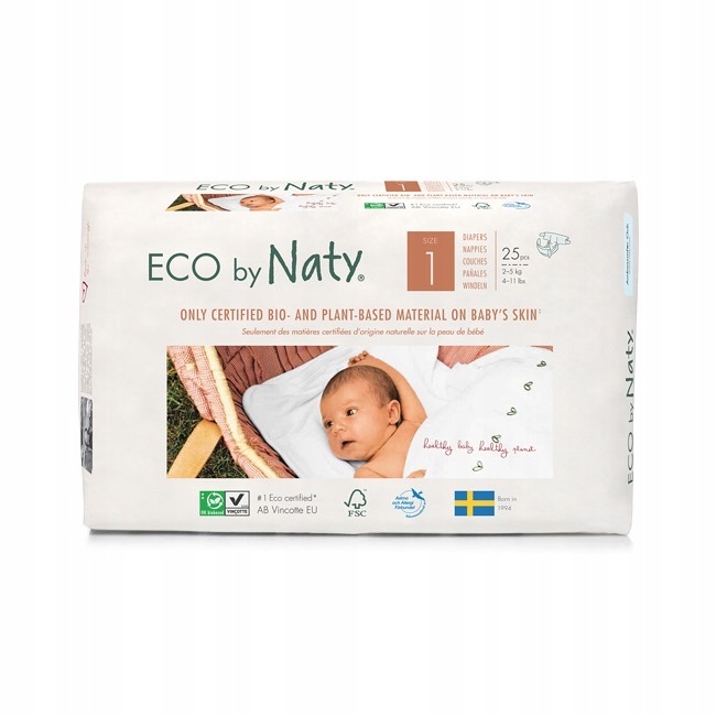 Подгузники Eco by Nati размер 1 2 5 кг