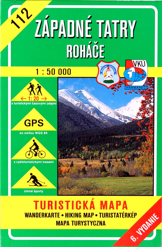 MAPA TURYSTYCZNA TATRY ZACHODNIE ROHACZE Pszczyna Kup teraz na