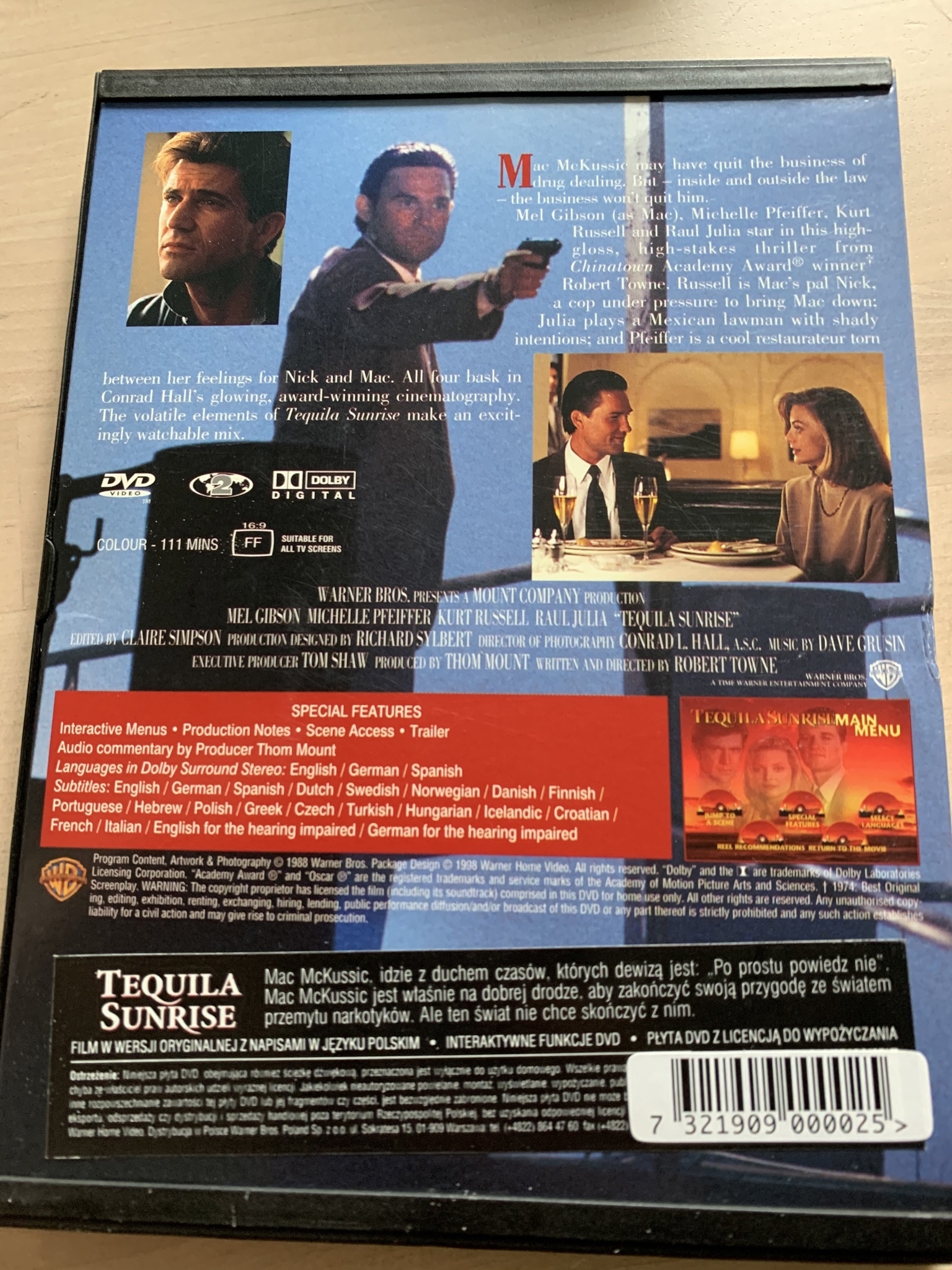 Tequila sunrise. DVD Pabianice Kup teraz na Allegro Lokalnie