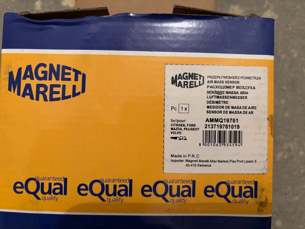 ВИТРАТОМІР МАСИ ПОВІТРЯ 213719761019 MAGNETI MARELLI 