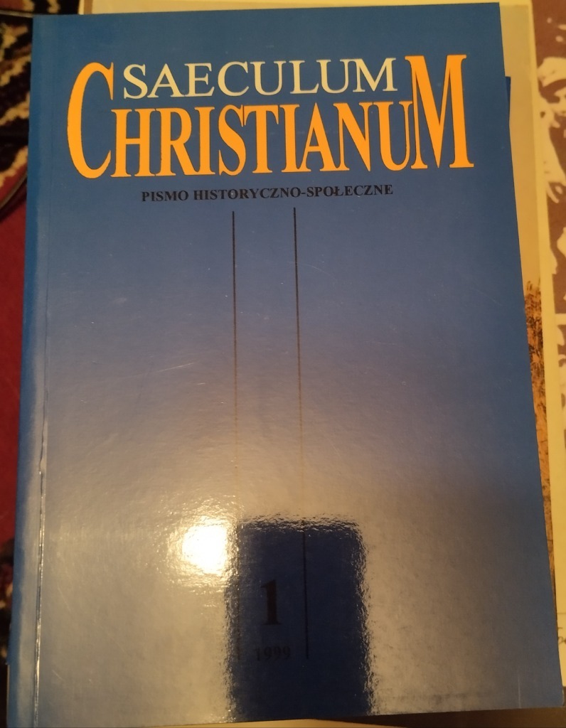 Saeculum christianum nr 1 1999 Grabina Radziwiłłowska Kup teraz na