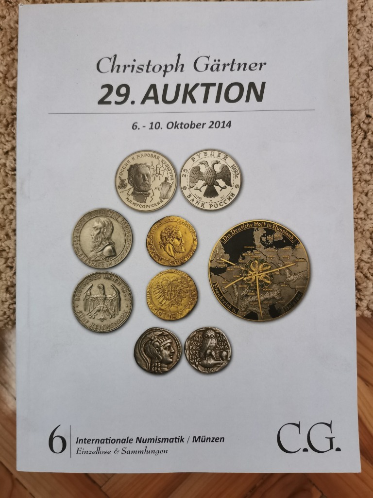 Christoph Gärtner 29. Auktion , 2014 rok Krościenko Wyżne Licytacja