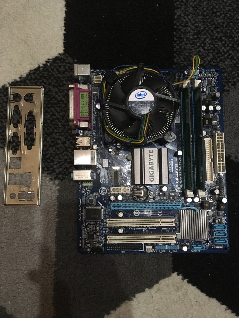 Gigabyte ga g31m-es2l Socket 775 +procesor i ram | Warszawa | Kup teraz ...