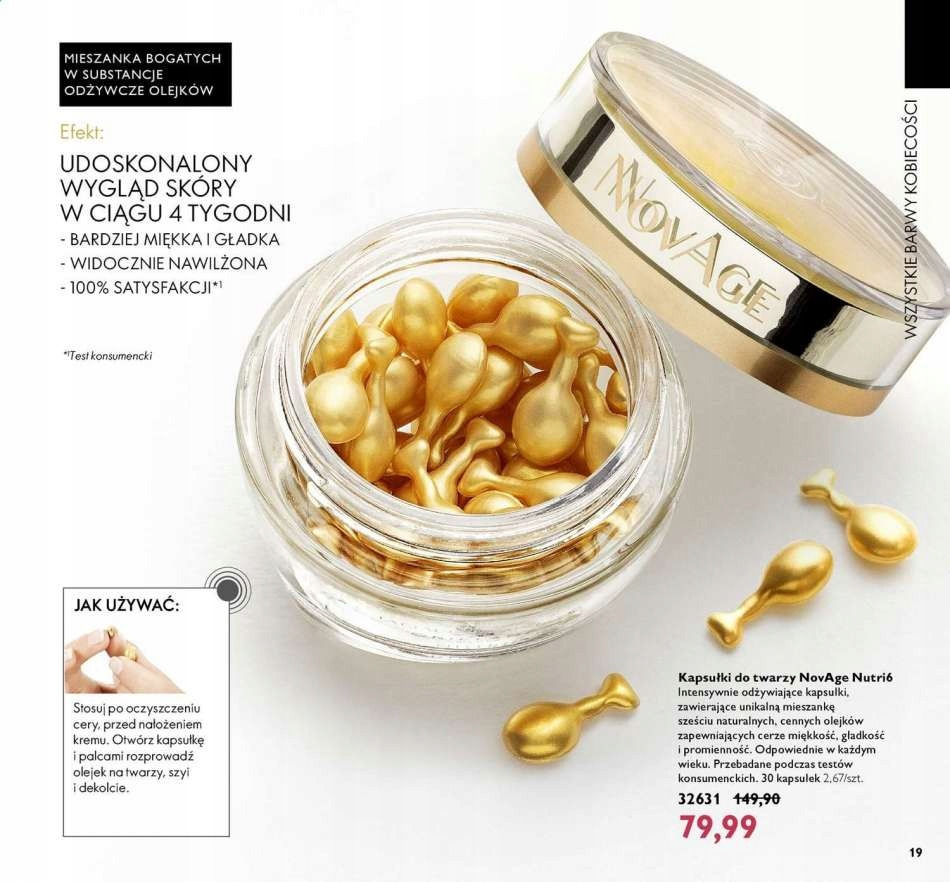 Odmładzające Kapsułki do twarzy NovAge z Oriflame | Bogatynia | Kup ...