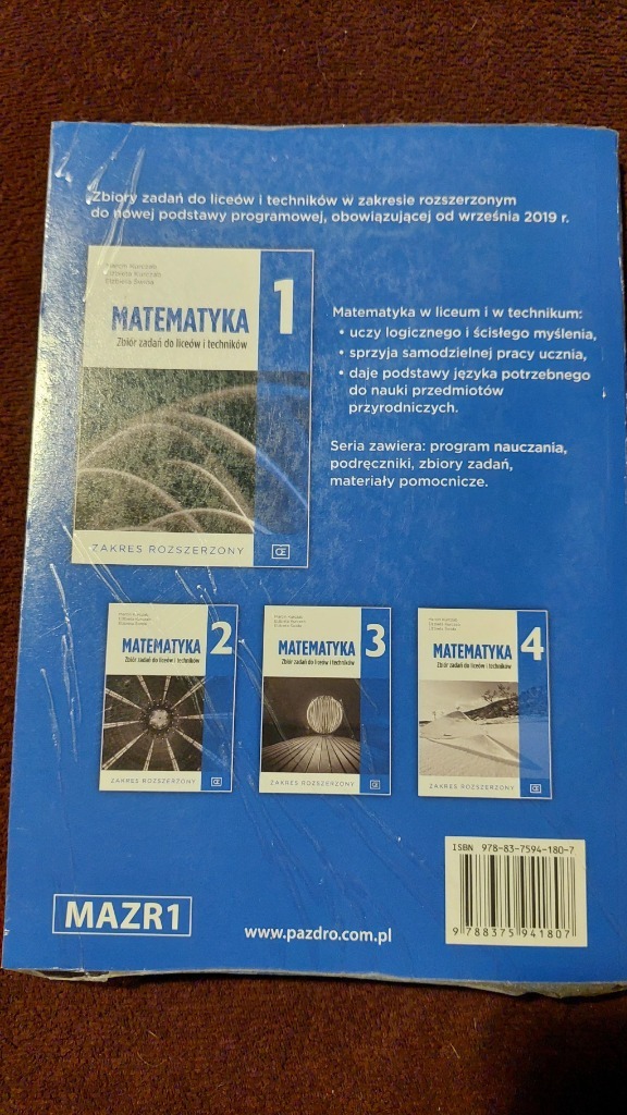 Matematyka 1 Liceum Zakres Podstawowy I Rozszerzony Matematyka 1 Zbiór zadań Zakres rozszerzony Pazdro | Opole | Kup teraz