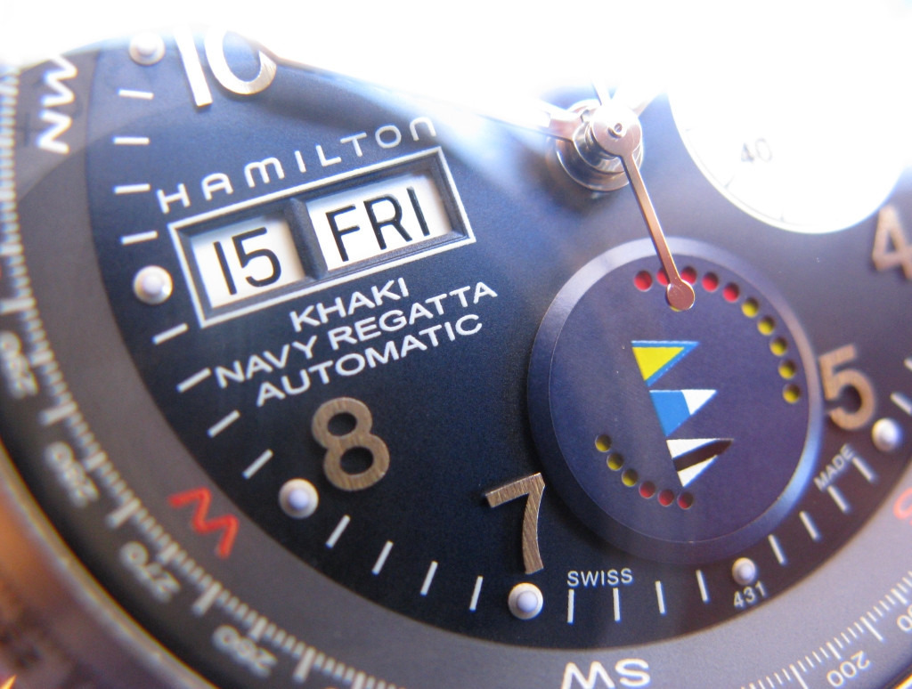 Hamilton khaki navy regatta automatic outlet