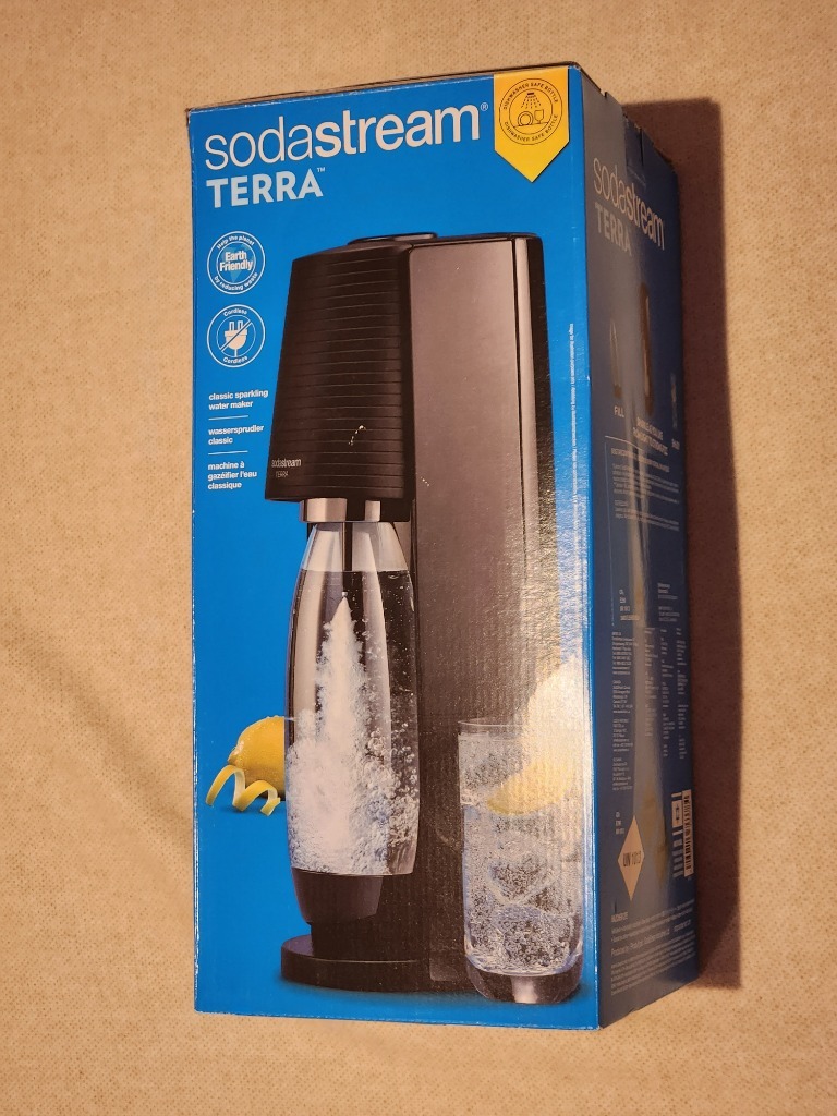 SodaStream Terra, 2 naboje + 3 napoje + butelka Warszawa Kup teraz