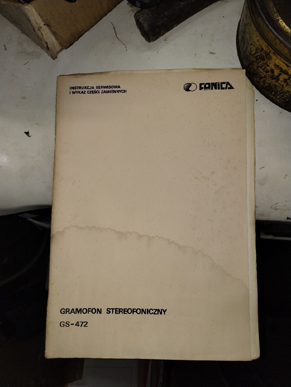 Instrukcja serwisowa Fonica gramofon gs-472 | TYNIEC MAŁY | Kup teraz ...
