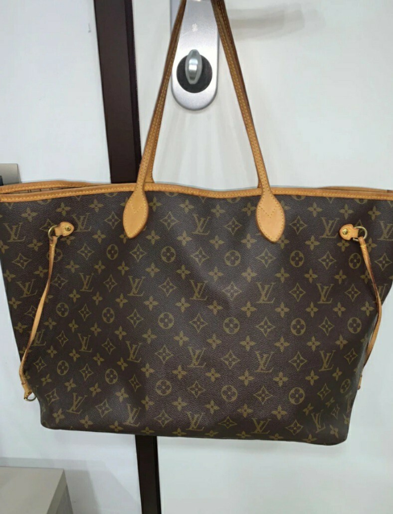 TOREBKA LOUIS VUITTON NEVERFULL SKÓRA NAT NR SERYJNY AZUR GM Bydgoszcz 