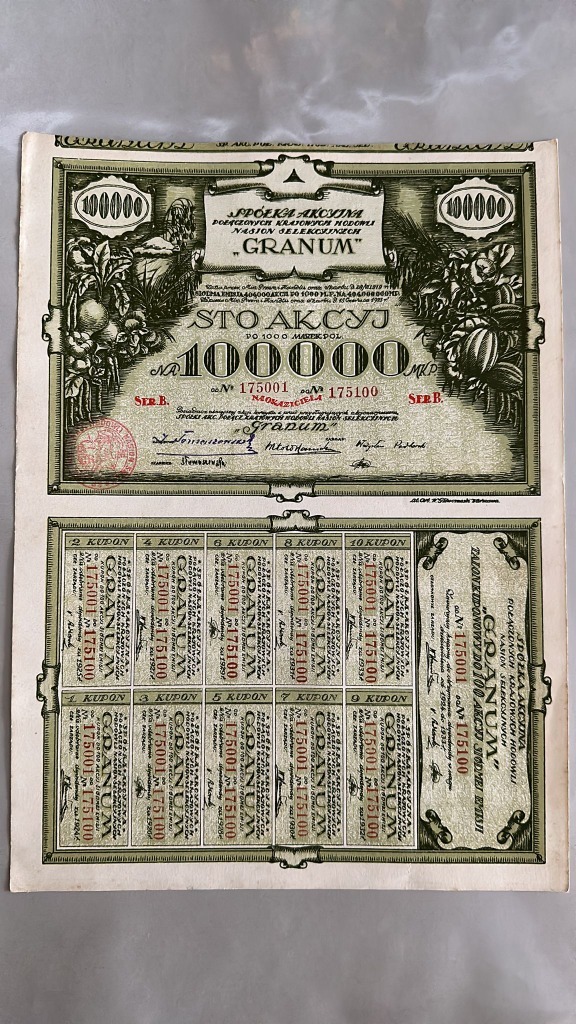"Granum" S.A. 100000 mkp Zielona Góra Kup teraz na Allegro Lokalnie