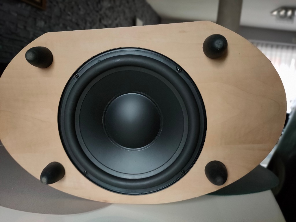Subwoofer aktywny KEF PSW 2500 jasny. Gdynia Kup teraz na Allegro