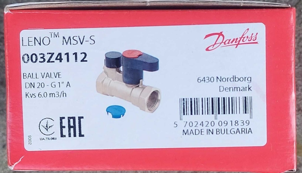 Zawor odcinajacy LENO MSV-S DN20 g. zewn. | Gorzyce | Kup teraz na ...