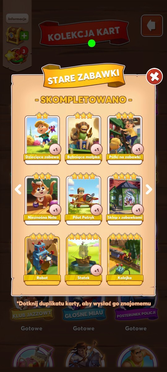 Set kart STARE ZABAWKI coin master Tychy Kup teraz na Allegro Lokalnie