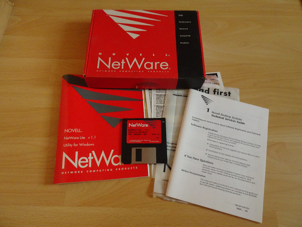 Novell NetWare Lite v1.1 w pudełku Big Box Katowice Kup teraz na