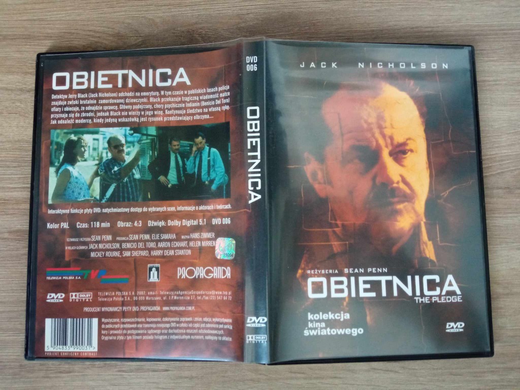 Obietnica Sean Penn Jack Nicholson DVD Warszawa Kup teraz na
