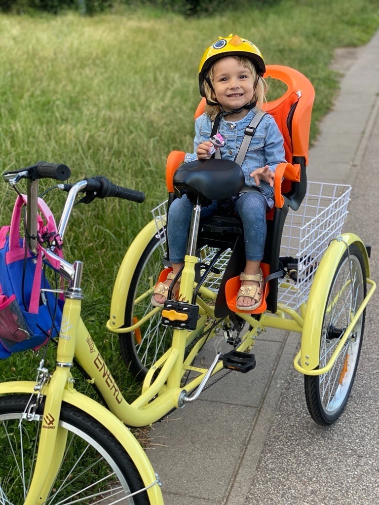 Rower trójkołowy z fotelikiem dziecięcym Warszawa Kup teraz na