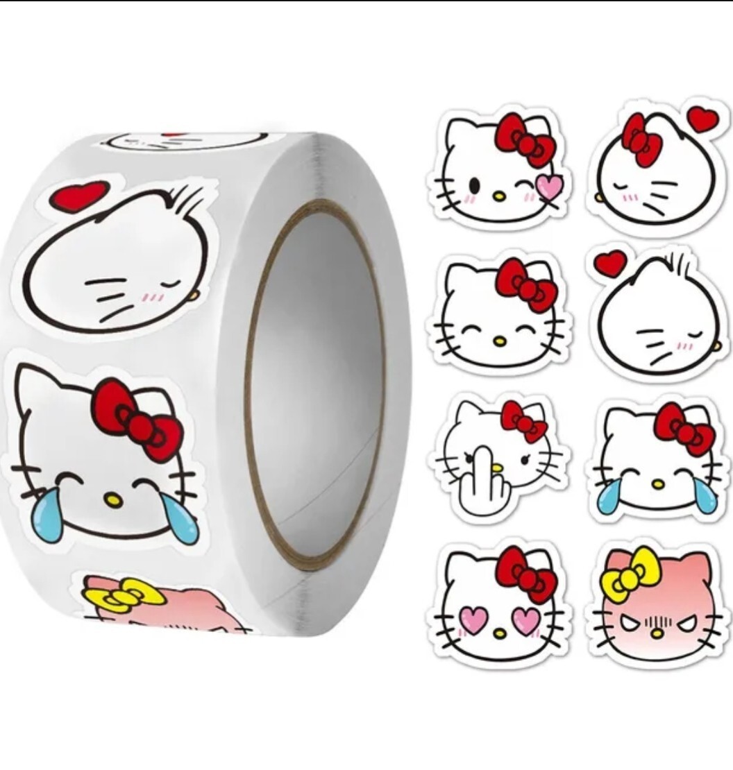 Naklejki Hello Kitty 500 szt | Warszawa | Kup teraz na Allegro Lokalnie