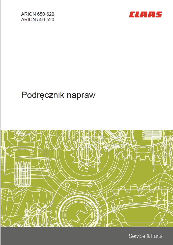 КНИЖКА NAPRAW, DIAGNOSTYKI CLAAS ARION 520-650 A34 A36 