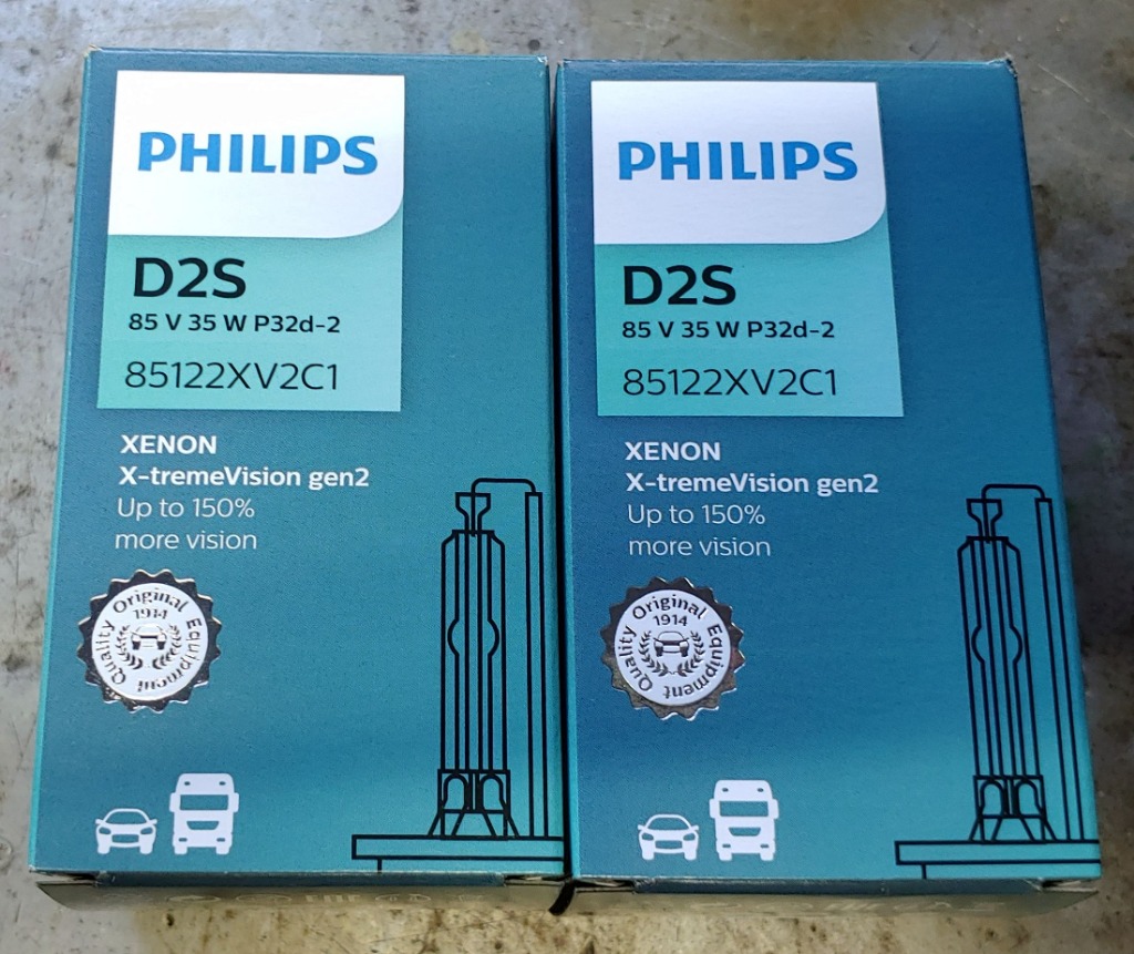 PHILIPS X-TREME НІЧНОГО БАЧЕННЯ XV2 D2S 4800K +150% НОВЕ 2SZT. 