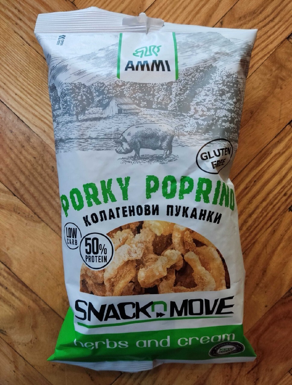 Prażynki wieprzowe KETO PorkyPoprind 50g ziolowe | Kraków | Kup teraz ...