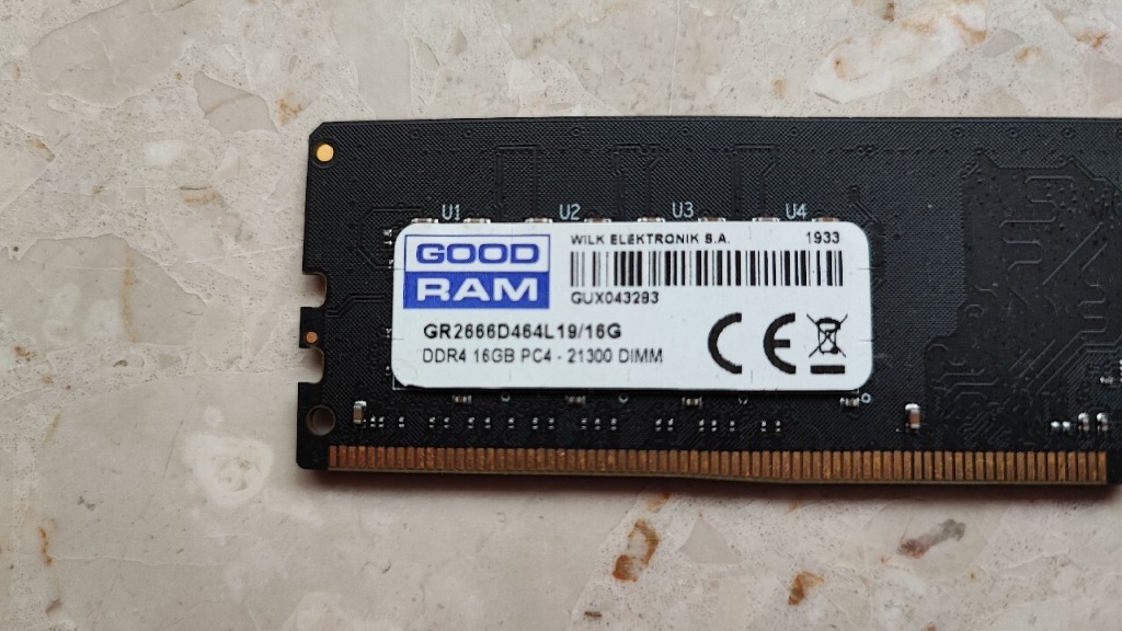 Good Ram DDR 16GB - 1 kość | Wrocław | Kup teraz na Allegro Lokalnie
