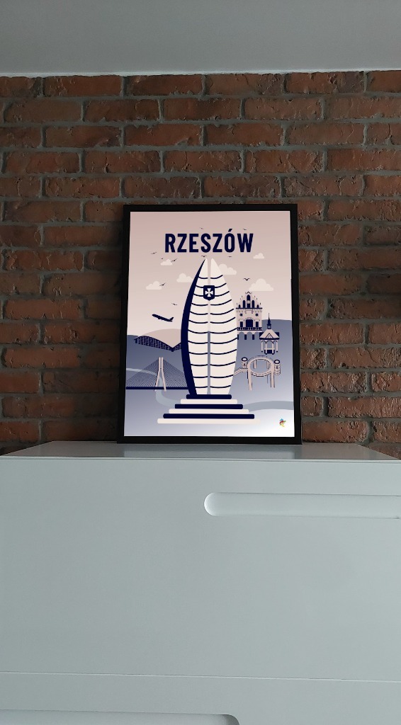 Zdjęcie oferty: Plakat "Wielka C" - Rzeszów - 50cm x 70cm