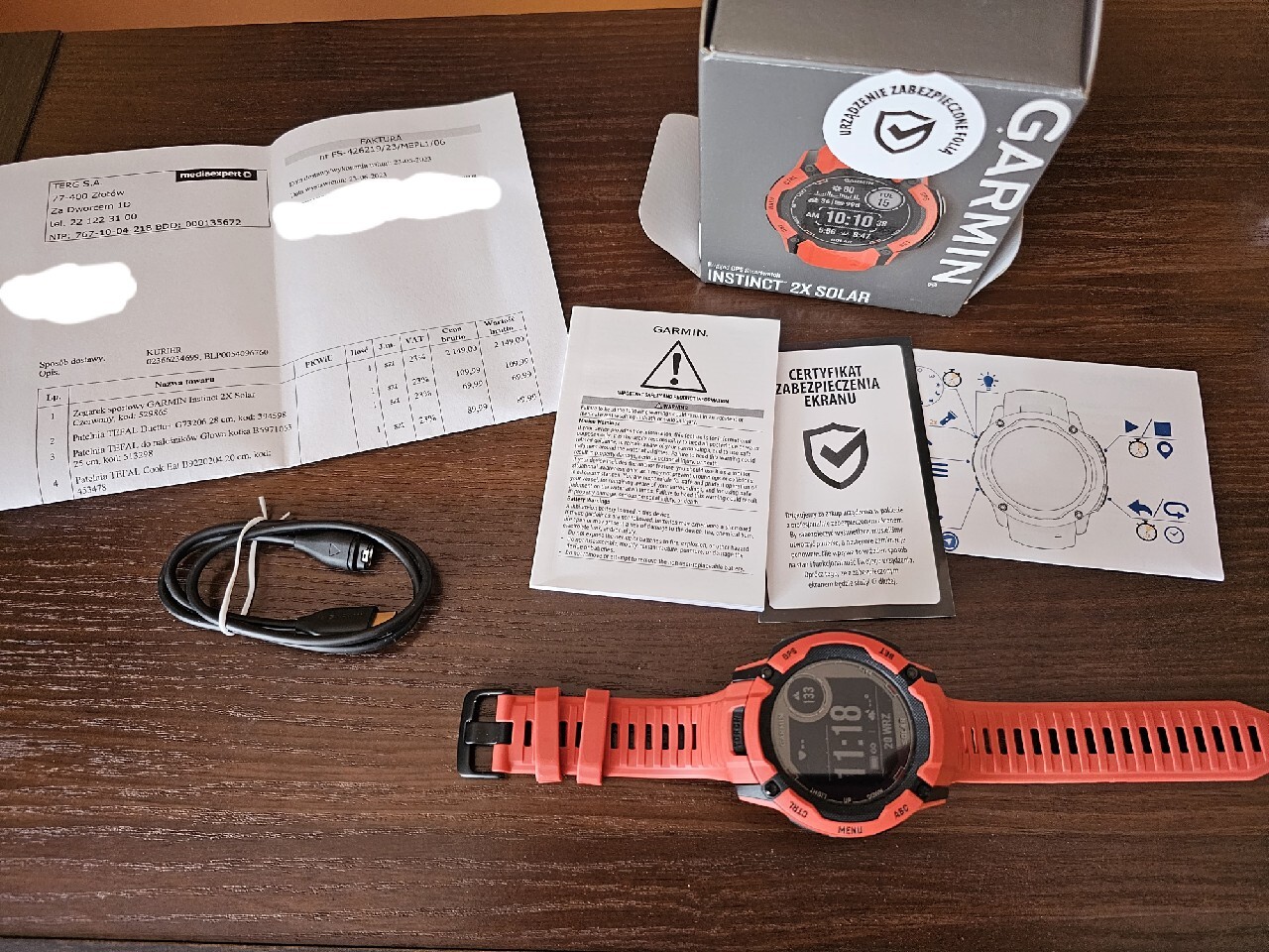 Smartwatch Garmin Instinct 2x jak NOWY, gw 06.2025 Rudnik nad Sanem