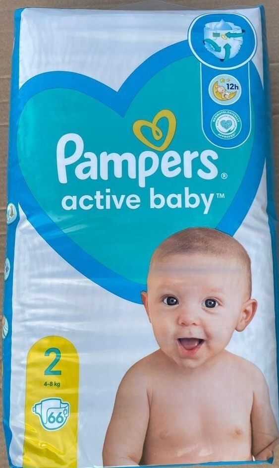 Підгузки Pampers Active Baby, розмір 2, 66 шт