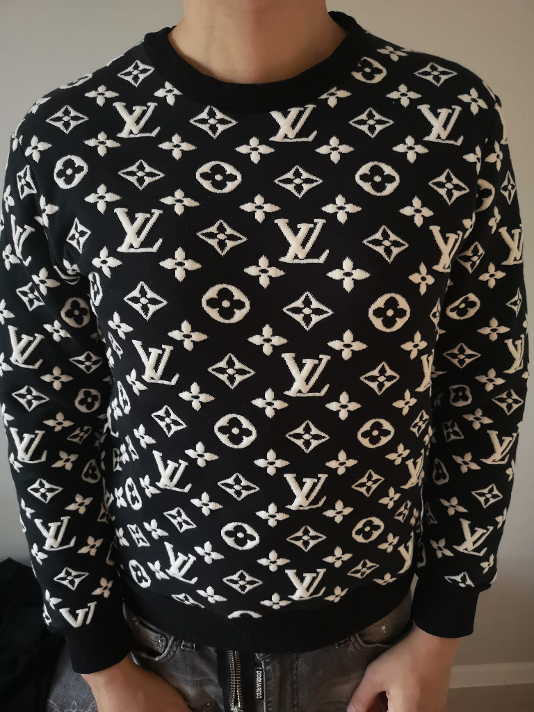 Bluza Louis Vuitton LV Monogram Jacquard Sweater, Warszawa