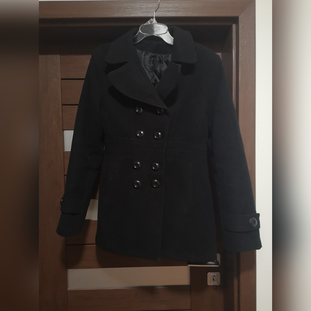 Kurtka damska bosmanka krótki płaszcz r. L czarna | Szarbia Zwierzyniecka |  Kup teraz na Allegro Lokalnie