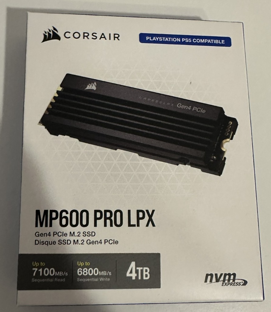 Dysk SSD Corsair MP600 PRO LPX M.2 4000 GB PCI Express 4.0 3D TLC